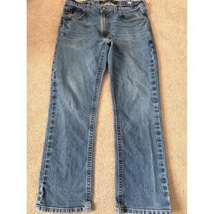 Ariat Rebar M5 Straight Leg Jeans Workwear Denim Blue Men's Size 34x32